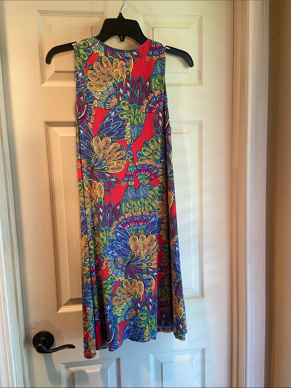 MSK Red Floral Paisley Midi Dress - Picture 7 of 7